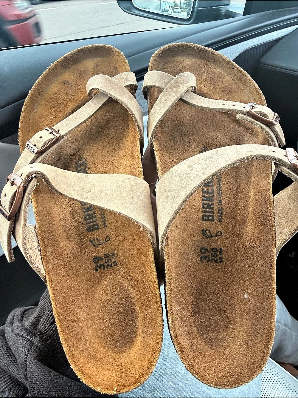 Birkenstock Mayari Taupe Sandals EU 39 US 8 Narrow – Excellent Condition